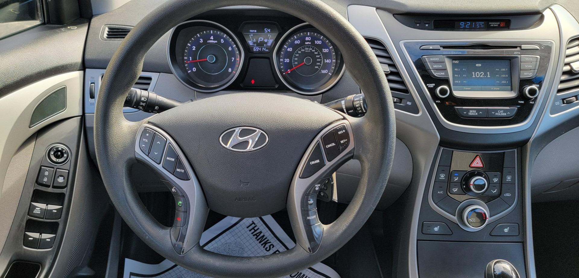 2014 Blue /Gray Hyundai Elantra Limited (5NPDH4AE2EH) with an 1.8L L4 DOHC 16V engine, 6-Speed Automatic transmission, located at 341 N White Horse Pike, Lawnside, NJ, 08045, (856) 262-9500, 39.855621, -75.027451 - Photo#6